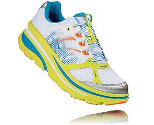 Hoka One One Bondi B Mens Road Running Shoes Citrus/White | AU-5302149